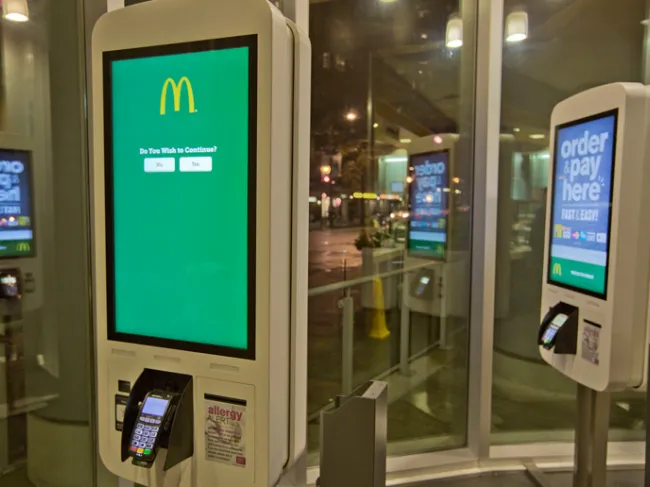 mcdonald's self-serve kiosk